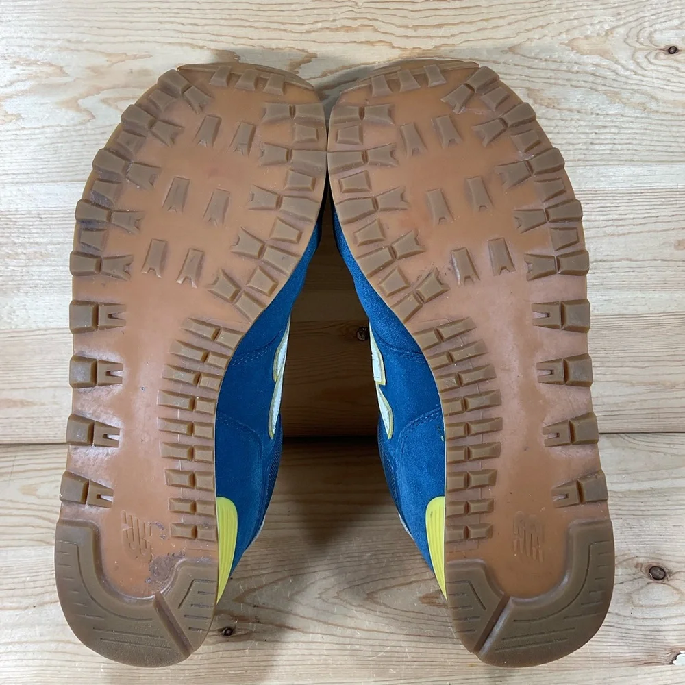 New Balance 574 Lifestyle Shoes Men’s 14 D Blue Yellow Gum Suede 2019 ML574JHP
